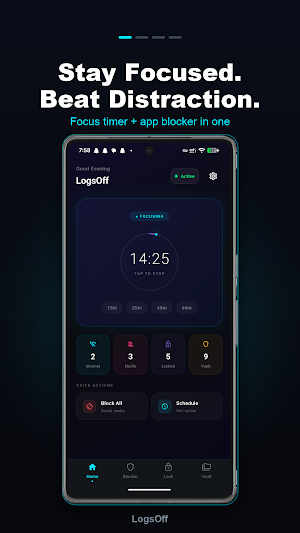 LogsOff: Apps Internet Blocker Screenshot 0