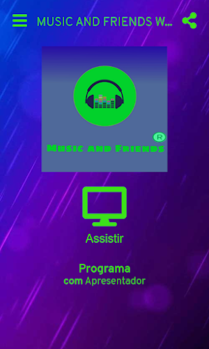 Music and Friends WebTV Screenshot 1