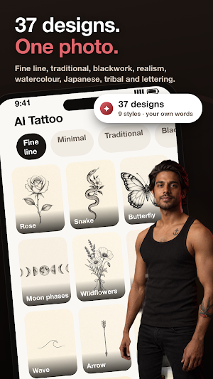 AI Tattoo: Tattoo Try-On Screenshot 1