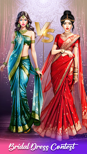 Indian Fashion Makeup Dress up Screenshot 0