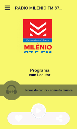 Rádio Milênio FM 87.5 Screenshot 1