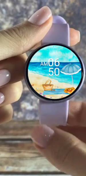 BeachSummer Samsung watch face Screenshot 1