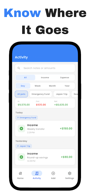 Savings Tracker - Savekit Screenshot 2