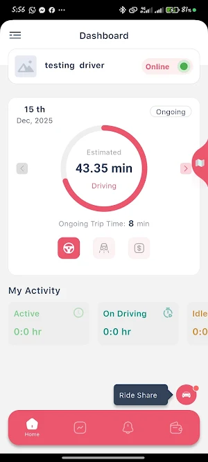 Turaride Driver: Drive & Earn Screenshot 0