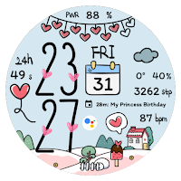 NW087 : Digital watch face