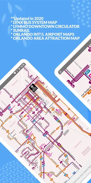 ORLAND LYNX BUS LYMMO RUNRAIL OFFLINE MAP Screenshot 1