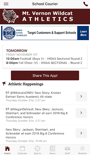 Mt Vernon Athletics - Indiana Screenshot 1