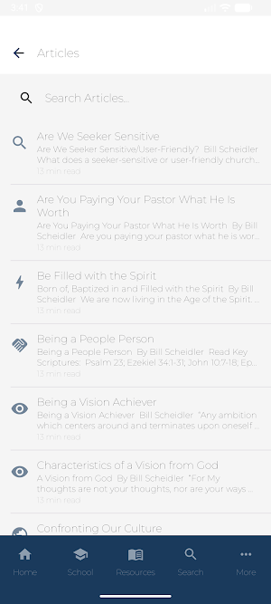 Church Leadership Resources Screenshot 2