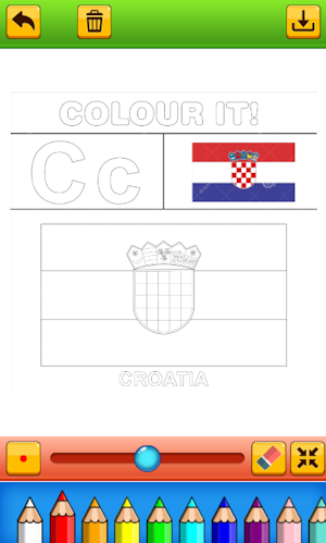 world flag coloring game Screenshot 2
