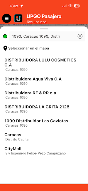 UPGO Pasajero Screenshot 1