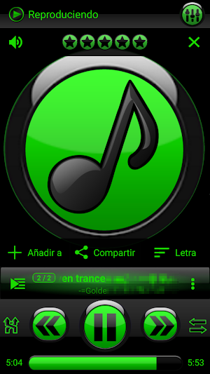 SKIN PLAYERPRO FUTURA GREEN Screenshot 0
