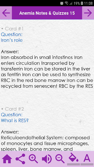 Anemia Exam Prép: notes & quiz Screenshot 1