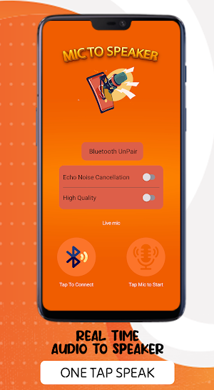 Live Mic To Bluetooth Speaker Screenshot 2
