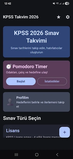 KPSS Takvim 2026 Screenshot 0