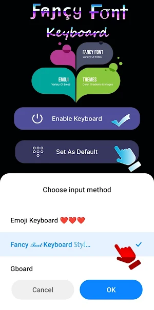Fancy Text Keyboard Style Font Screenshot 3