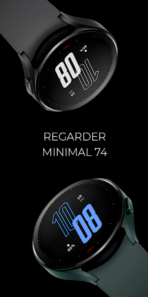 Minimal 74 Watch Face Screenshot 1