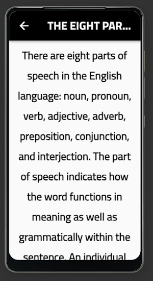 part of speech Screenshot 0