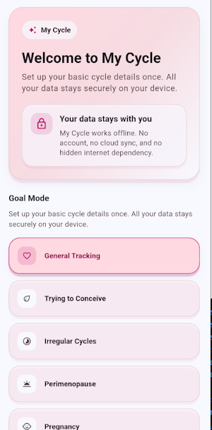 SafeCycle: Period Tracker Screenshot 0