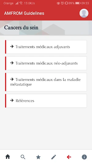 Guide Thérapeutique d'Oncologie AMFROM Screenshot 3