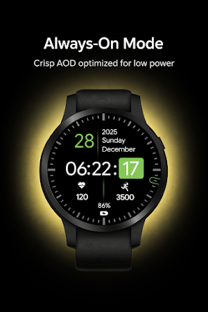Modern Minimal Digital Watch Screenshot 2
