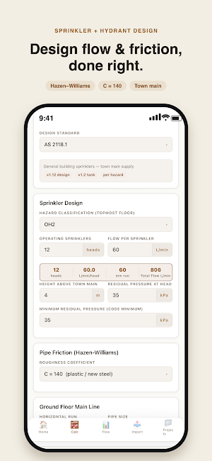 FireCalc Pro –AS Fire Standard Screenshot 1