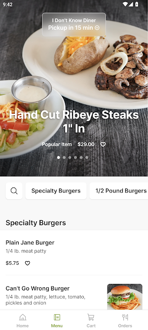 I Don't Know Diner Screenshot 1