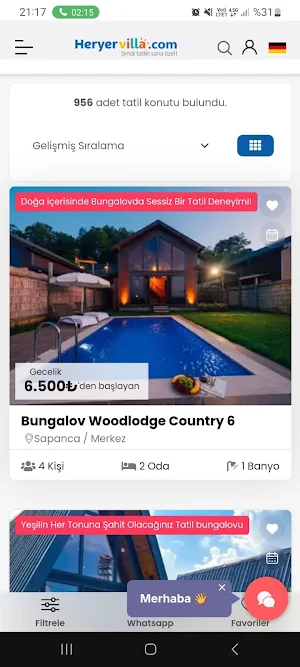 Heryervilla.com ile Yer Kirala Screenshot 0