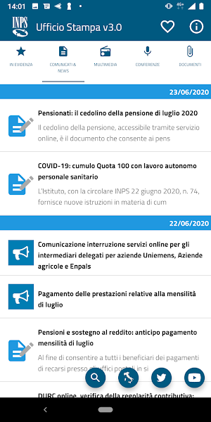 Ufficio Stampa INPS Screenshot 0