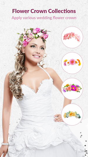 Flower Crown for Wedding Pic Screenshot 1
