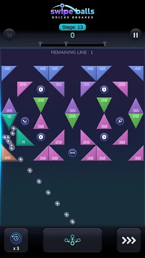 Bricks Breaker: Swipe Balls Screenshot 3