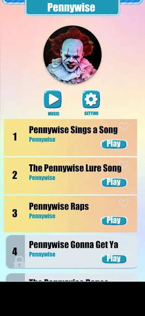 Pennywise Music Tiles Game Screenshot 0