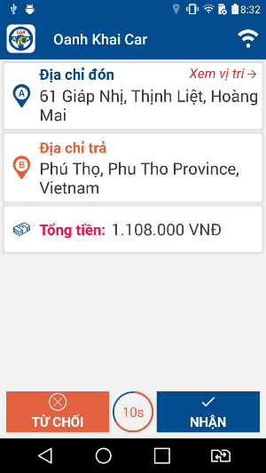 Lái Xe Oanh Khải Car Screenshot 1