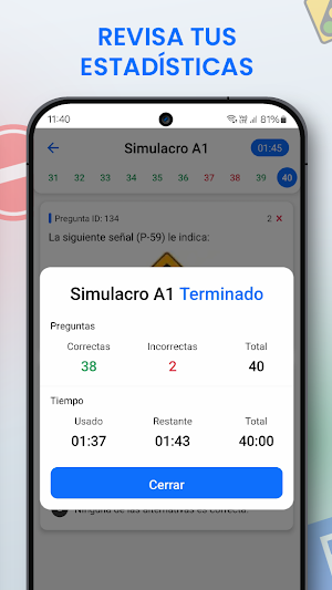 Examen - Simulacro MTC Peru Screenshot 3
