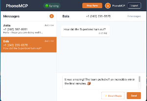 PhoneMCP: SMS for AI Chatbots Screenshot 2