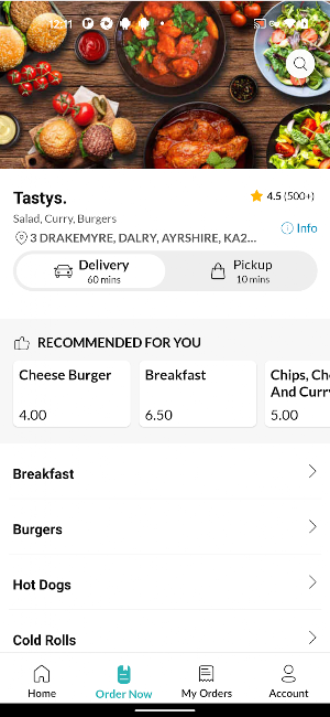 Tastys Screenshot 2