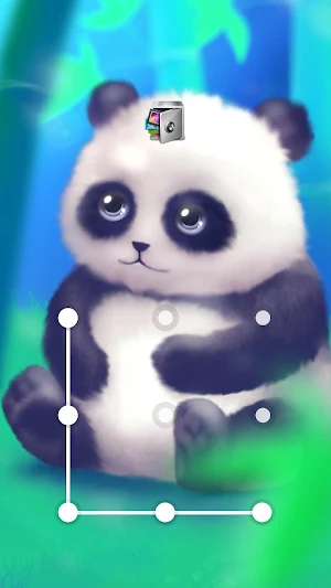 AppLock Live Theme Panda – Paid Theme Screenshot 0