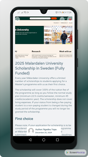 Houtix: Recent Scholarships Screenshot 3