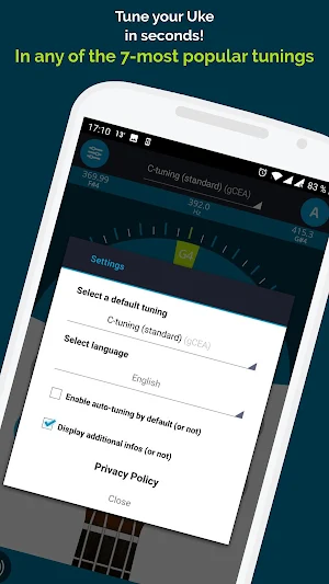 Ukulele Tuner Pocket  - Free App Screenshot 1