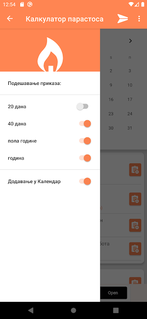 Kalkulator parastosa Screenshot 1