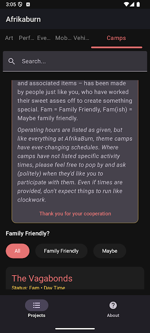 Afrikaburn Companion app Screenshot 0