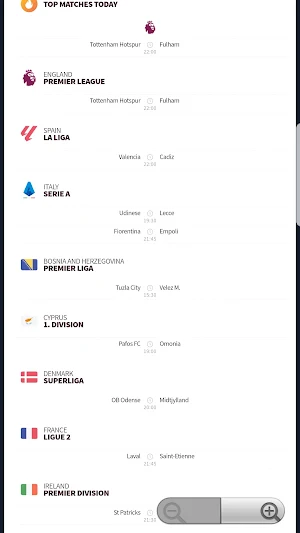 BF Live Fixtures Screenshot 2