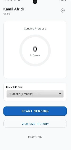 EC Portal SMS Gateway Screenshot 2