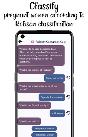 Robson Caesarean Calc Screenshot 1