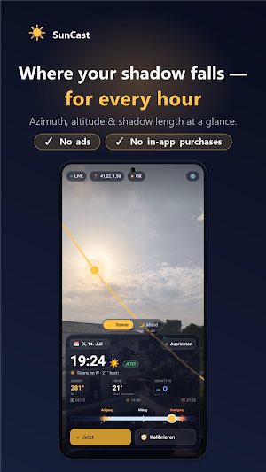 SunCast – Sun & Shadow AR Screenshot 1