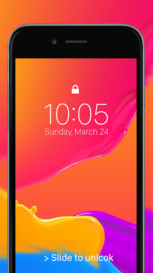 Lock Screen iOS 13  - HD Wallpapers Screenshot 1