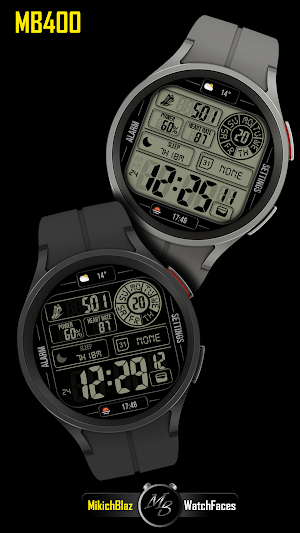 Digital Watch Face MB400 Screenshot 0