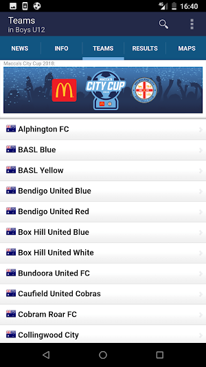 Macca's City Cup Screenshot 2
