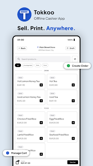 Tokkoo - Cashier Application Screenshot 0