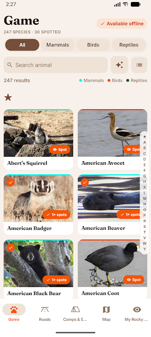 Rocky Mountain Safari & Map Screenshot 1