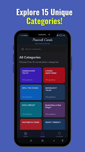 Peacock Cards Screenshot 1